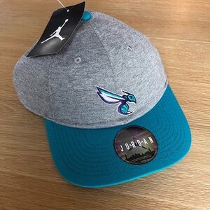 Charlotte Hornets Air Jordan Teal and Gray Adjustable Cap - UNISEX
